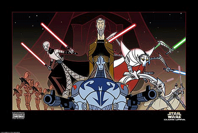 Star Wars Clone Wars Anakin Asajj Ventress Durge Yoda Dooku Tartakovsky Animated 